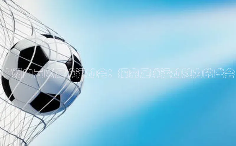 艾弗森代言的BB平台百度智能云广州白云区足球运动会：探索足球运动魅力的盛会